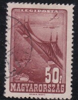 1947 Repülő (IV) 50 fillér pecsételt