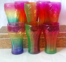 Coca Cola szivárványos limitált szériás pohár