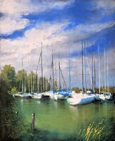 Pósa Ede - Nyár 46 x 37 cm pasztell, papír