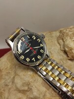 Szovjet  Acéltokos Pobeda Sturmanszki 15 köves Mechanikus szép karóra beépités