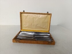 Antik kés készlet konyha eszköz rozsdamentes penge 12 darab kisebb konyhakés dobozában 946 6189