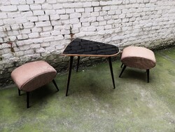 ART DECO STÍLUSÚ ASZTAL 2 DB ÜLŐKÉVEL #019