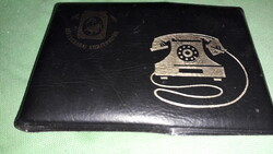 Retro mini zsebnotesz telefon regiszter műbőr borítású kis füzet