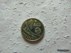 Spanyolország ezüst 1 ecu 1989 6.82 gramm  925 ös ezüst
