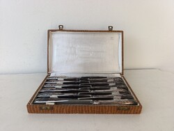 Antik kés készlet konyha eszköz rozsdamentes penge 12 darab nagy konyhakés dobozában 653 1793