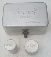 SPORT PRESSO retro kávéfőző szett doboz + kávé + cukor tégely