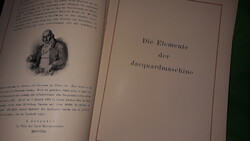 Antik 1928. a német GROSSE textílgépgyártó gépgyár korabeli képes katalógusa a képek szerint