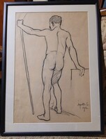 ÁGOSTON ERNŐ (Sopron,1889 – Sopron, 1957): Férfi akt