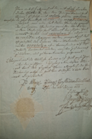 1821, Pest, nagyon szép viaszpecsétes irat