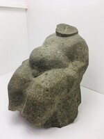 Gyurcsek Ferenc Ülő férfi akt kőszobor 70-es évekből - 50443