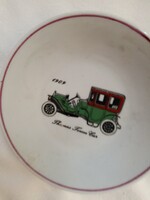 Régi autós tányér fine China gdr