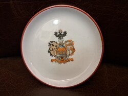Zsolnay Sopron crest porcelain dish, marked, 1930s, RARITY