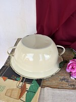 34 cm vajszínű  zománcos zománcozott vájling  konyha főzés