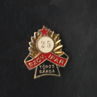 Szövetkezeti ipar törzsgárda 25 jelvény.