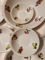 Kompotos gyümölcs tál készlet