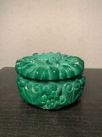 Malachit üveg bonbonier