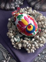 Népművészeti hímes tojás, fatojás