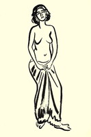 Vaszary János (1867–1939) A TÁNCOSNŐ - AKT