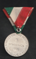 MTS Szabolcs-Szatmár megyei Tanács 1986 kitüntetés Futó  ezüst II. helyezett