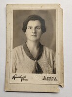 Fotó Hradil 1932. arcképes igazolvány Magyar Királyi Államvasutak, Szerencs