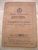 Országos Takarékpénztár Takarékbetét-könyv