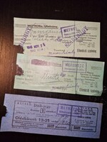 1940, két MEFHOSZ utalvány és egy jegy