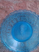 KRONPRINZ  RUDOLF Emlék űveg tányér