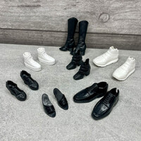 Barbie és Ken baba fekete-fehér cipő szett