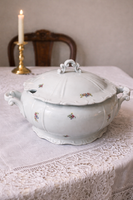 Zsolnay Pécs fedeles levesestál, jelzett