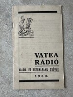 1930-as évekbeli magyar rádiótechnikai katalógust