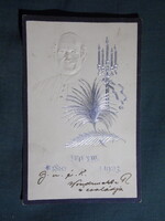 Képeslap,dombornyomott,Vincenzo Gioacchino Pecci,XIII. Leó pápa,1903-