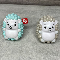 Fisher Price műanyag süni csörgő játék szett