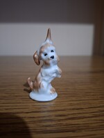 Aquincum terrier porcelán kutya. Hibátlan. Jelzett