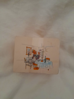 Antik jelzett söralátétek, vélhetően Heinrich Zille rajzával    R