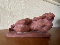Rieger Tibor  terrakotta akt szobor