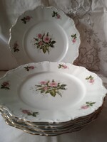 Rózsás porcelán /Bavaria/ lapos tányér