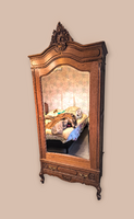 Antik barokk tükrös gardrób,ruhásszekrény.