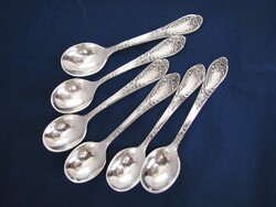 Ezüstözött szovjet mokkáskanál készlet