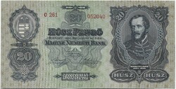 20 pengő 1930 aUNC ilyen állapotban nagyon ritka Vastag papíros