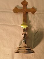 Antik vésett asztali feszület