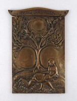 1Z141 Palkovics Lajos: Csongor és Tünde - bronz relief dombormű