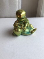 Liciten Zsolnay Eozin Korsós lány