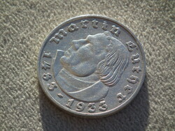 Németország, ezüst birodalmi 2 Márka (Reichsmark), 1933 A, Martin Luther