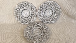 Set of 3 Retro Aluminum Decorative Plates / Wall Decorations