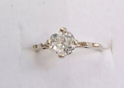 Régi csiszolású arany gyémánt gyűrű