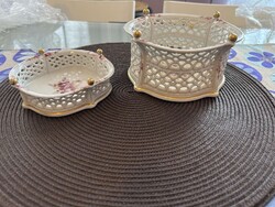 Wallendorf porcelán áttört kosár!