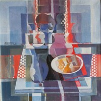 Nagyon Ritka! : Miskei László: Konstruktív csendélet - képcsarnokos festmény