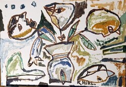 Kápolnai László: Virágváza / Virág-fejek vázában - 2003