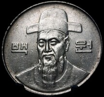 Dél-Korea 100 Won, 2001 A07C6
