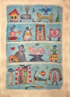 Ef Zámbó István - Nyílt levél 84 x 60 cm EBP, merített papír